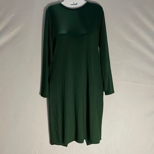 Emerald Green Backless Zipper Slim Dress